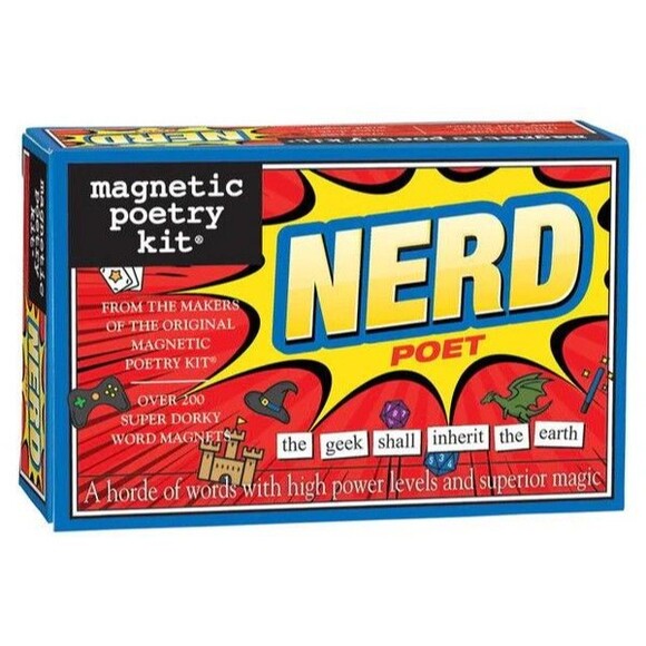 Magnetic Poetry Kit-Nerd Poet Word Magnets. Over 200 Magnets. New. Gift. Present - Picture 1 of 3